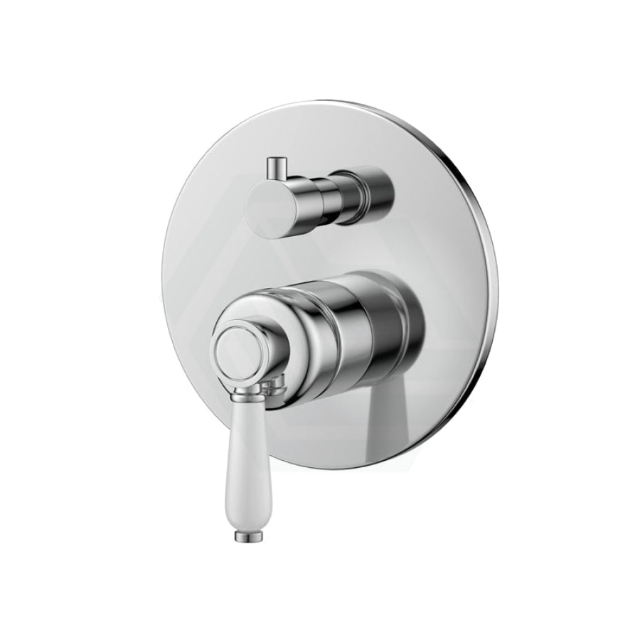 Fienza Eleanor Wall Diverter Mixer Chrome Ceramic Handle Available Mixers With