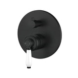 Fienza Eleanor Wall Diverter Mixer Matt Black Ceramic Handle Available Mixers With