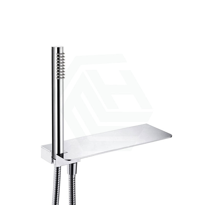 Fienza Empire Chrome Hand Shower With Integrated Shelf Rail Handheld