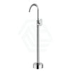 Fienza Empire Floor Standing Mixer Chrome Round Mounted Bath Mixers