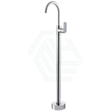 Fienza Empire Floor Standing Mixer Chrome Round Mounted Bath Mixers