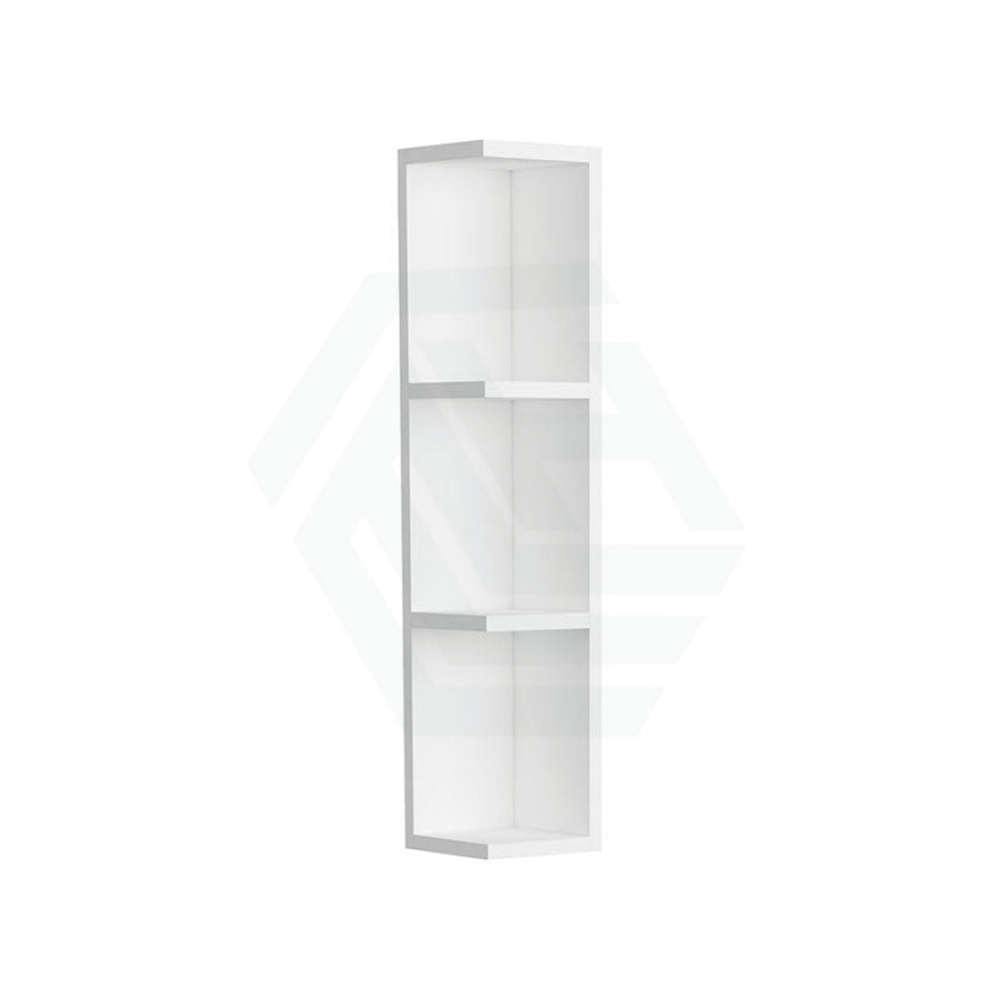 Fienza Gloss White MDF Board Side Shelf for Shaving Cabinet