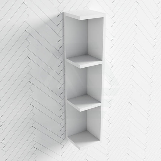 Fienza Gloss White Mdf Board Side Shelf For Shaving Cabinet Back To Wall Bathroom Shelves