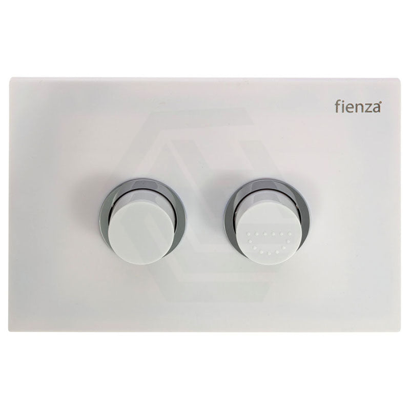 Fienza Gloss White R&T Raised Care Toilet Flush Button Toilets Push Buttons