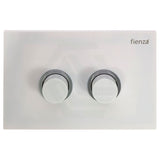 Fienza Gloss White R&T Raised Care Toilet Flush Button Toilets Push Buttons