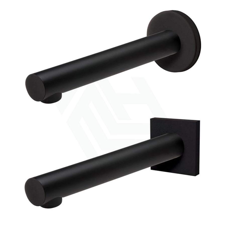 Fienza Hustle Matt Black Solid Brass Fixed Bath Spout Water Wall Spouts