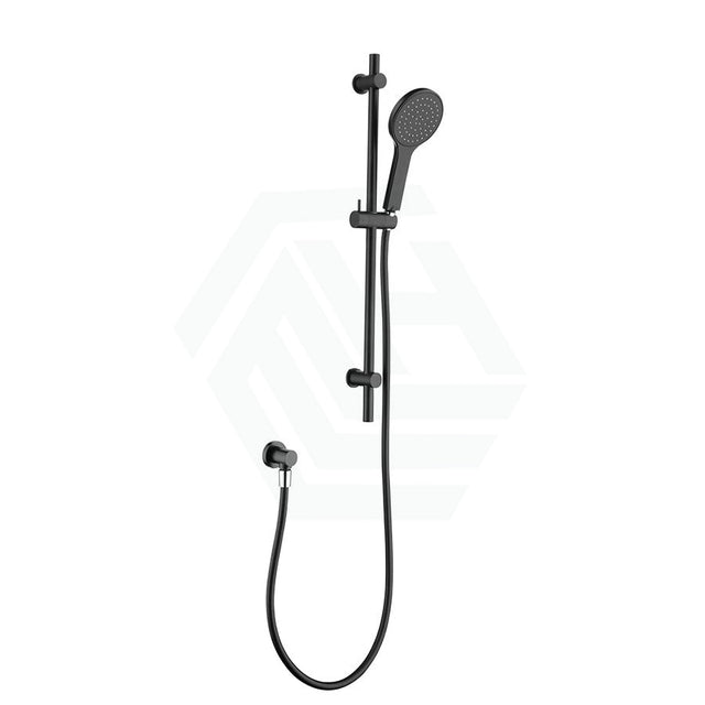 Fienza Hustle Matte Black Shower Rail With Handheld