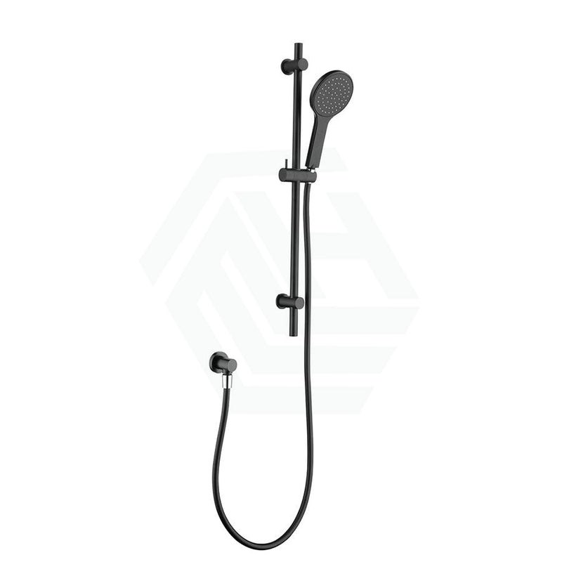 Fienza Hustle Matt Black Shower Rail With Handheld