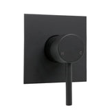 Fienza Hustle Wall Mixer Square Plate Matt Black Mixers