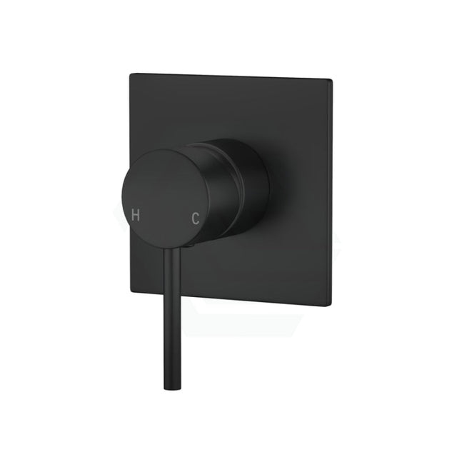 Fienza Hustle Wall Mixer Square Plate Matt Black Mixers