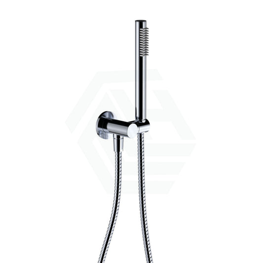 Fienza Isabella Chrome Hand Shower With Round Plate Handheld Sets