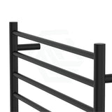 Fienza Isabella Matte Black Heated Towel Rail 7/8/9 Bars Rails