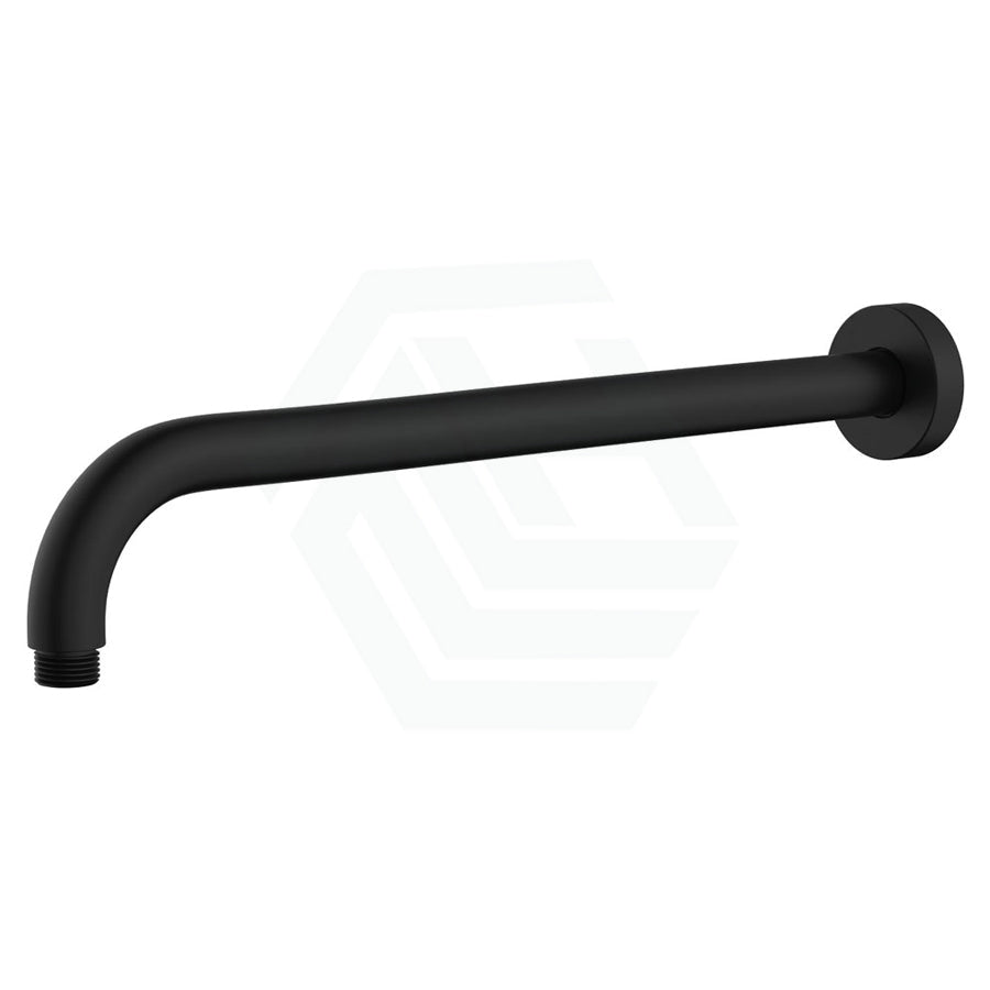 Fienza Kaya 400Mm Round Matt Black Shower Arm Arms