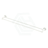 Fienza Kaya 900Mm Double Towel Rail Matt White Rails