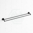 Fienza Kaya 900Mm Double Towel Rail Matte Black Rails