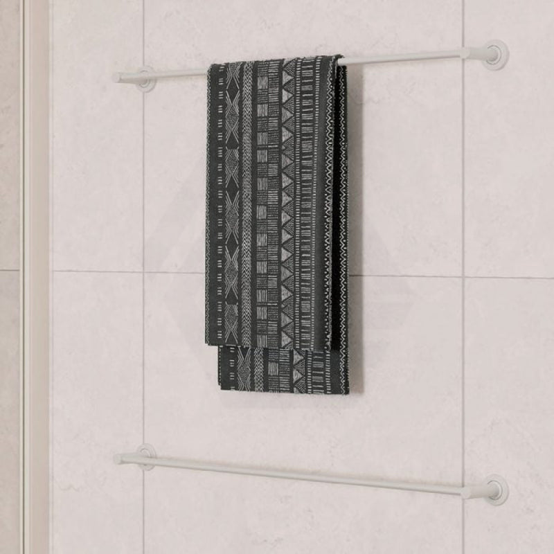 Fienza Kaya 900Mm Single Towel Rail Matt White Rails