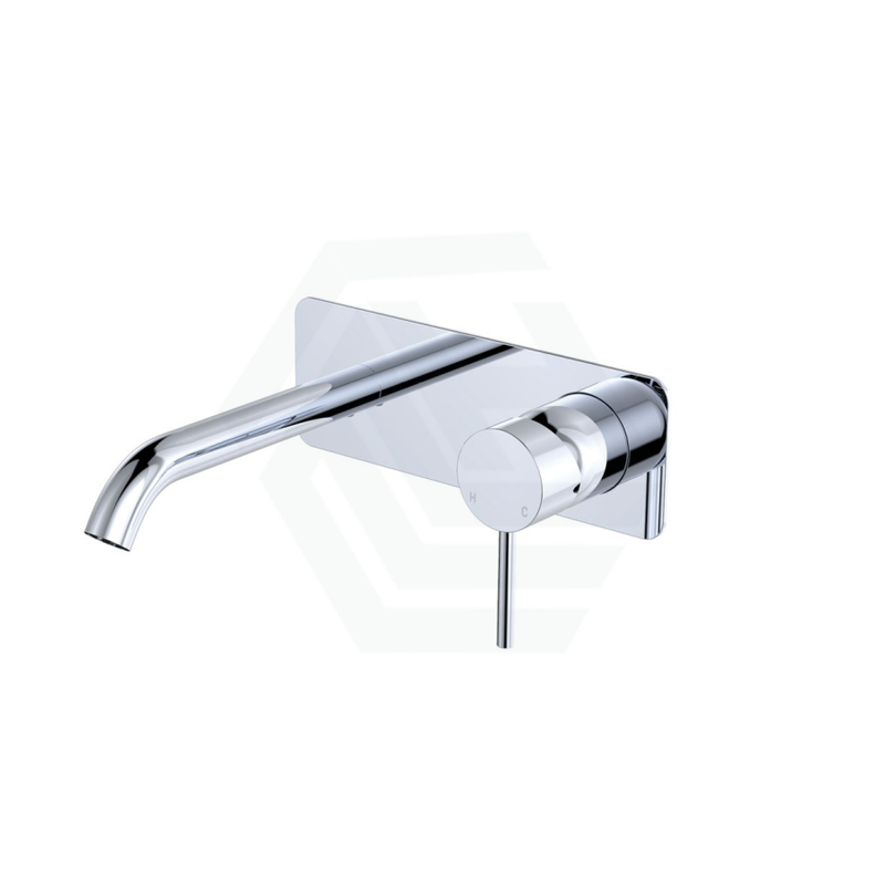 Fienza Kaya Chrome Basin/Bath Wall Mixer Dress Kit Only Rectangular Plate 160Mm Outlet