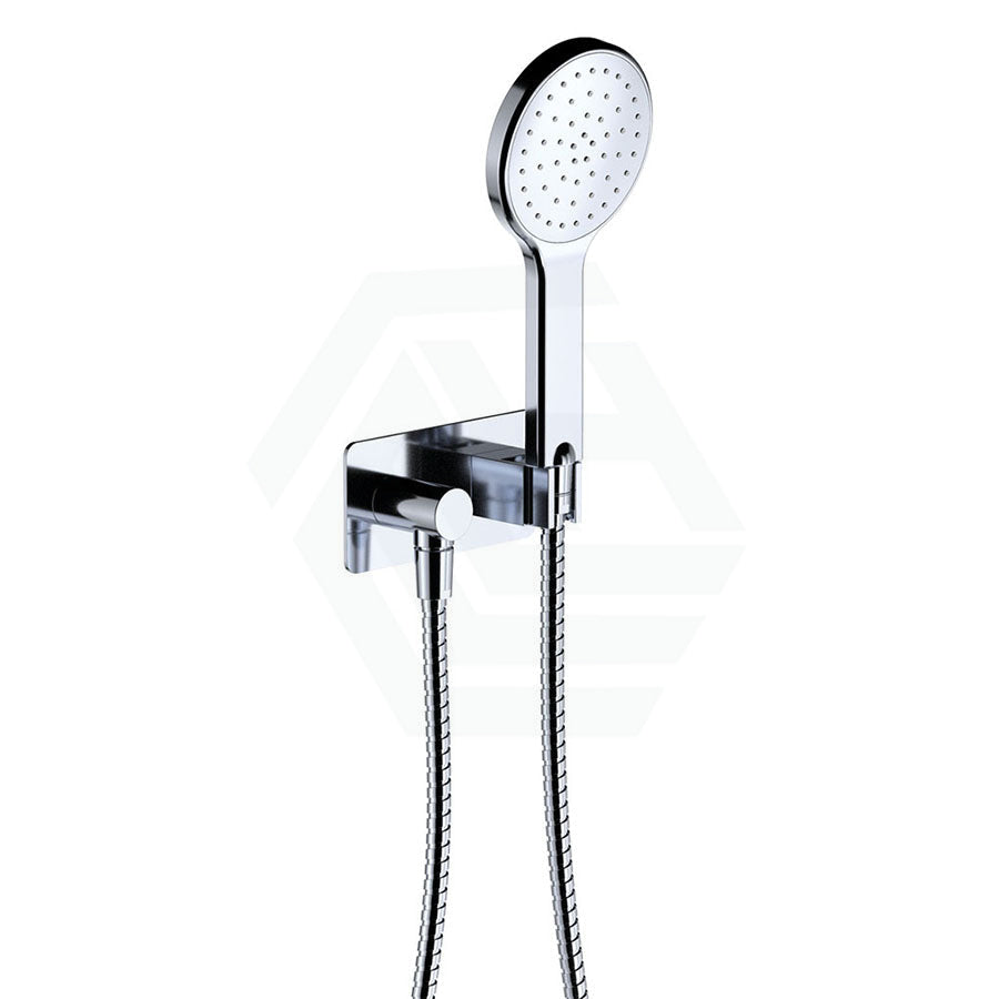 Fienza Kaya Chrome Hand Shower With Rectangle Plate Handheld Sets