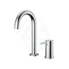 Fienza Kaya Chrome Hob Mounted Mixer Set Bath/Basin Tap Sets