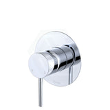 Fienza Kaya Chrome Wall Mixer Dress Kit Large Round Plate Mixers