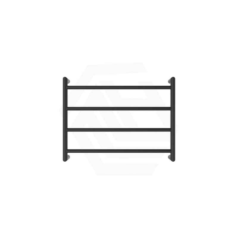 Fienza Kaya Heated Towel Rail 600Mm 4/6/9 Bars Matt Black 4 Rails