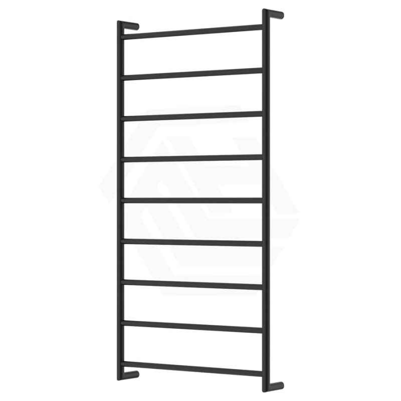 Fienza Kaya Heated Towel Rail 600Mm 4/6/9 Bars Matt Black Rails