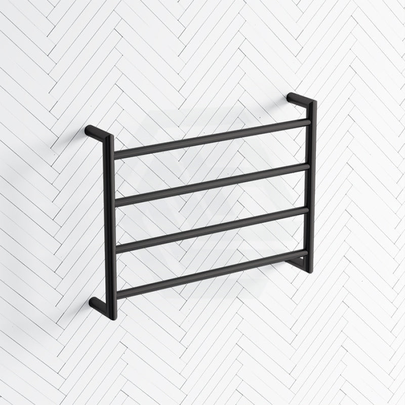 Fienza Kaya Heated Towel Rail 600Mm 4/6/9 Bars Matt Black Rails