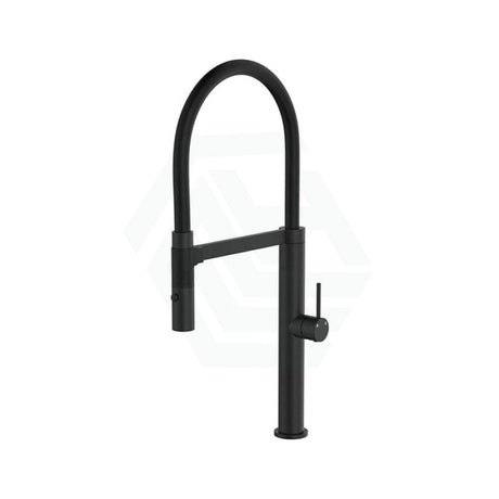 Fienza Kaya Matt Black Brass 360 Swivel Pull Down Kitchen Sink Mixer Tap Mixers