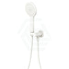 Fienza Kaya Matt White Hand Shower Set With Round Plate Handheld Sets