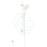 Fienza Kaya Matt White Shower Rail With Handheld