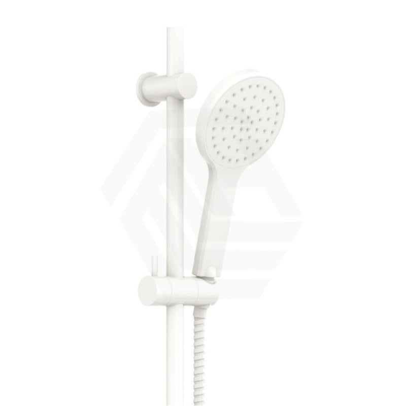 Fienza Kaya Matt White Shower Rail With Handheld