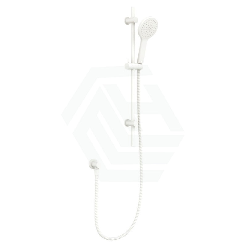 Fienza Kaya Matt White Shower Rail With Handheld