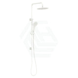 Fienza Kaya Matt White Twin Shower Top Water Inlet Showers