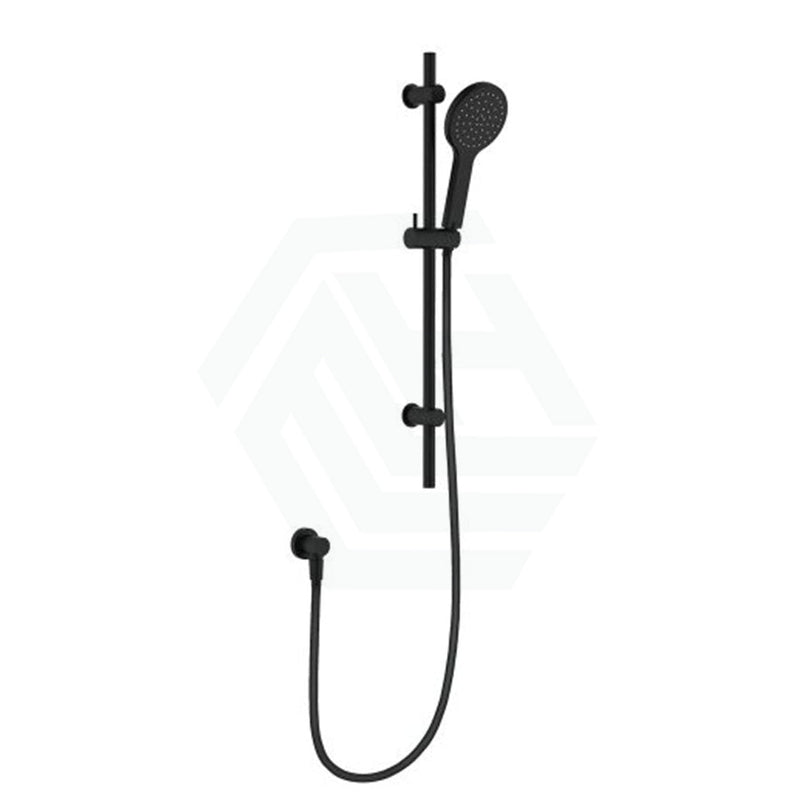 Fienza Kaya Matte Black Shower Rail With Handheld