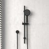 Fienza Kaya Matte Black Shower Rail With Handheld