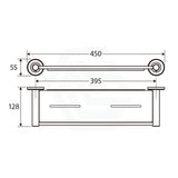 Fienza Kaya Shower Shelf Matt White Back To Wall Bathroom Shelves