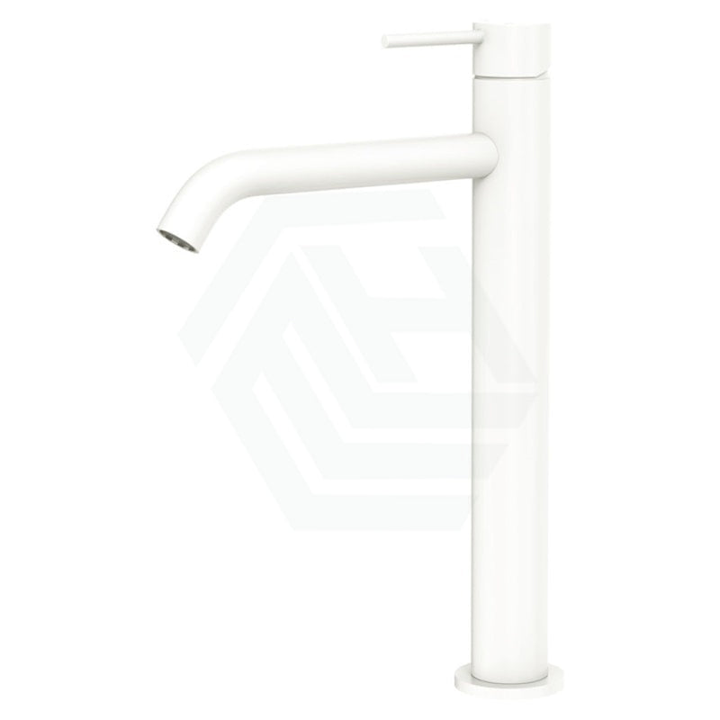 Fienza Kaya Tall Basin Mixer Matt White Mixers