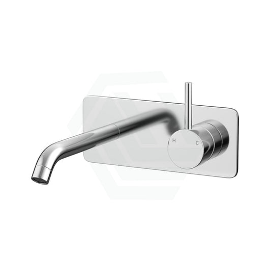 Fienza Kaya Up Wall Basin/Bath Mixer With Spout Multi-Colour Chrome Mixers With