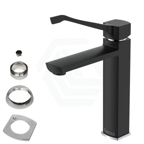 Fienza Koko Care Medium Basin Mixer Matt Black Special Needs