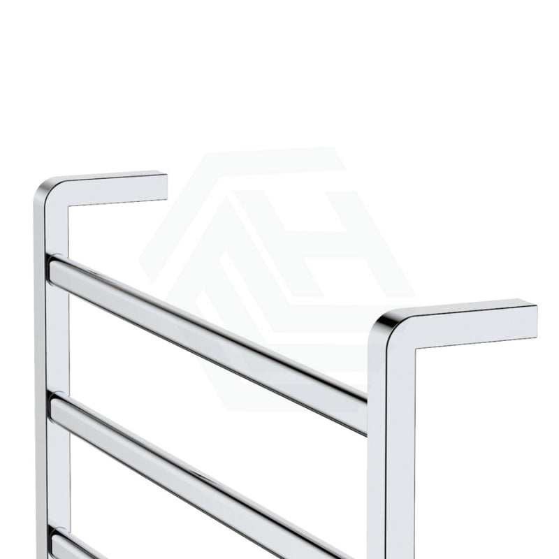 Fienza Koko Heated Towel Rail 600Mm 4/6/9 Square Bars Chrome Rails