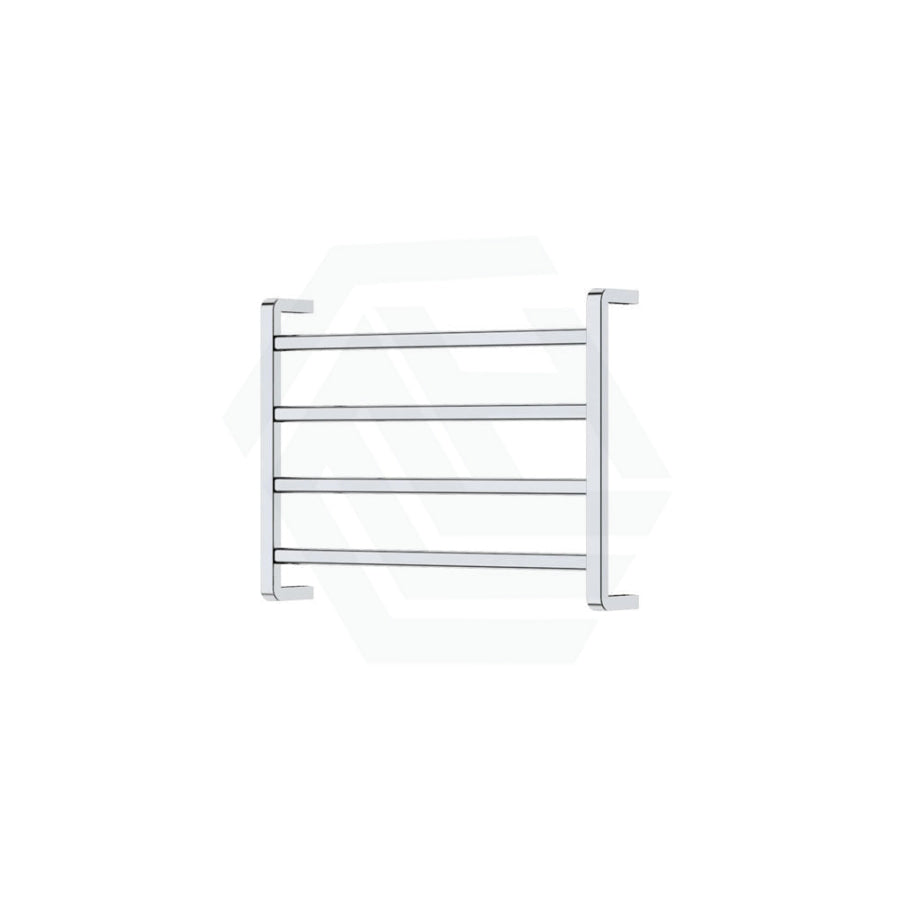 Fienza Koko Heated Towel Rail 600Mm 4/6/9 Square Bars Chrome Rails