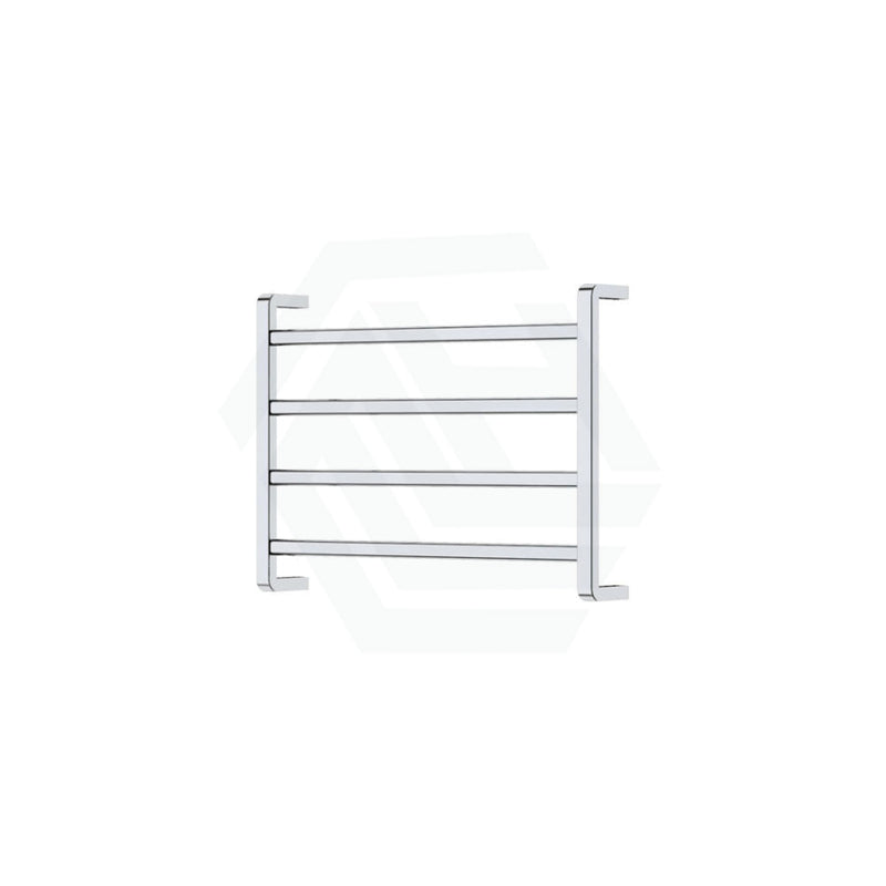 Fienza Koko Heated Towel Rail 600Mm 4/6/9 Square Bars Chrome Rails