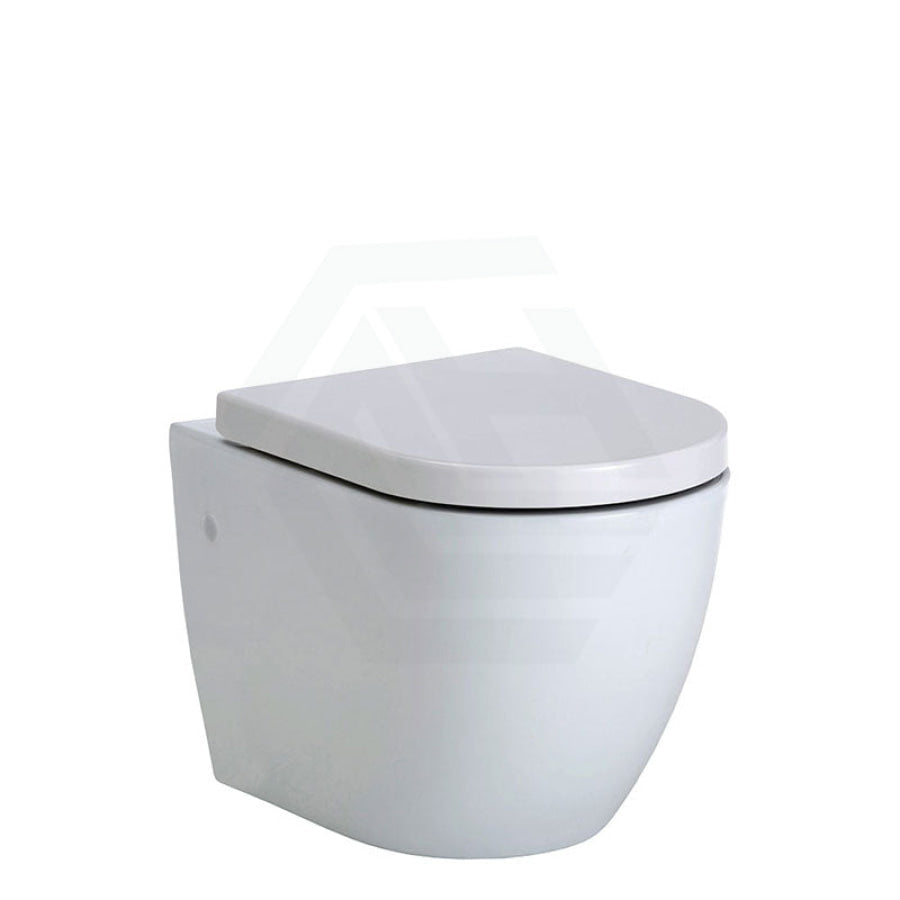 Fienza Koko Rimless Flush Gloss White Wall Hung Toilet Pan For Bathroom Pans