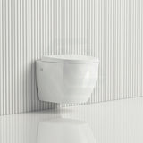 Fienza Koko Rimless Flush Gloss White Wall Hung Toilet Pan For Bathroom Pans