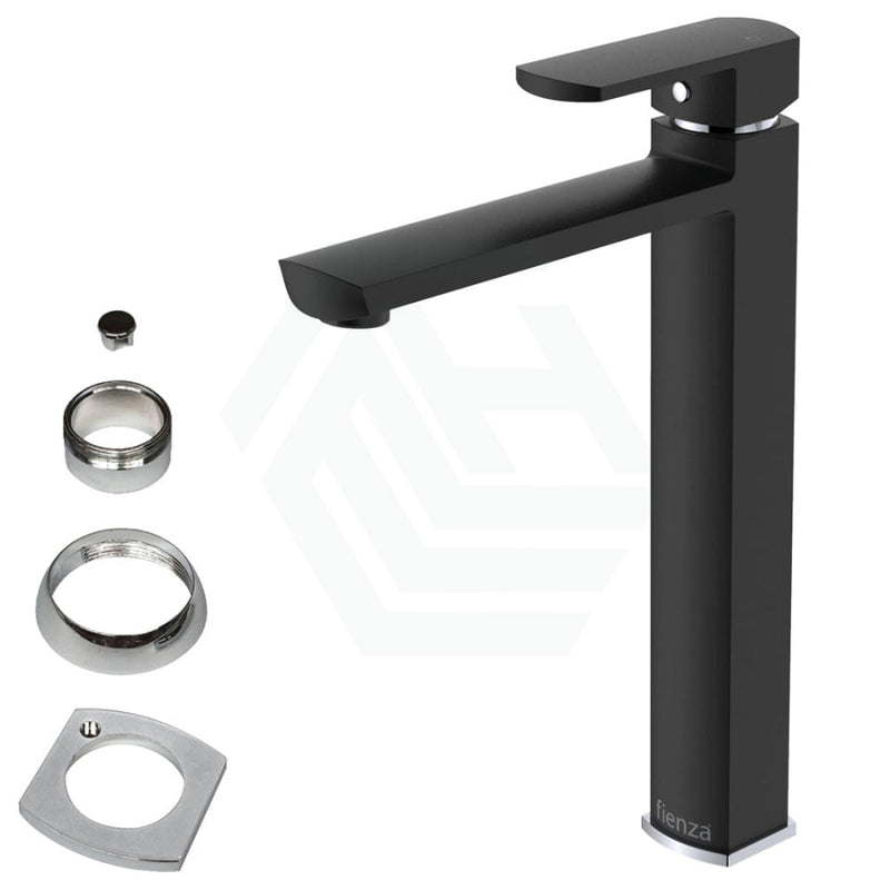 Fienza Koko Tall Basin Mixer Matt Black Mixers