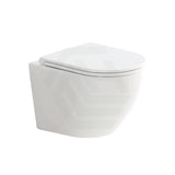 Fienza Koko Tornado Rimless Matt White Wall Hung Toilet Pan For Bathroom Pans