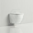 Fienza Koko Tornado Rimless Matt White Wall Hung Toilet Pan For Bathroom Pans