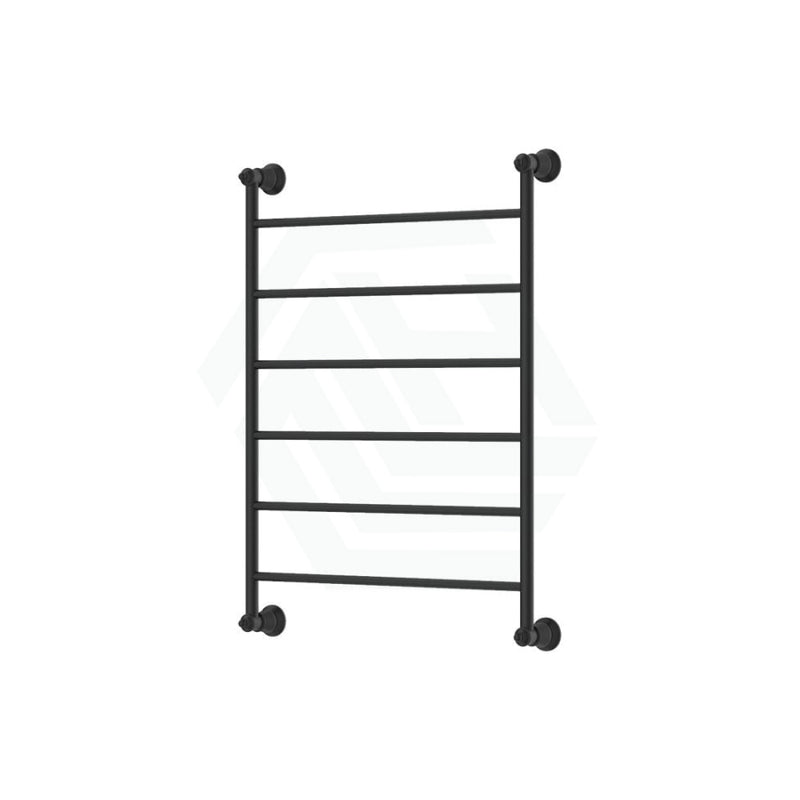 Fienza Lillian Heated Towel Rail 600Mm 4/6/9 Bars Matt Black 6 Rails