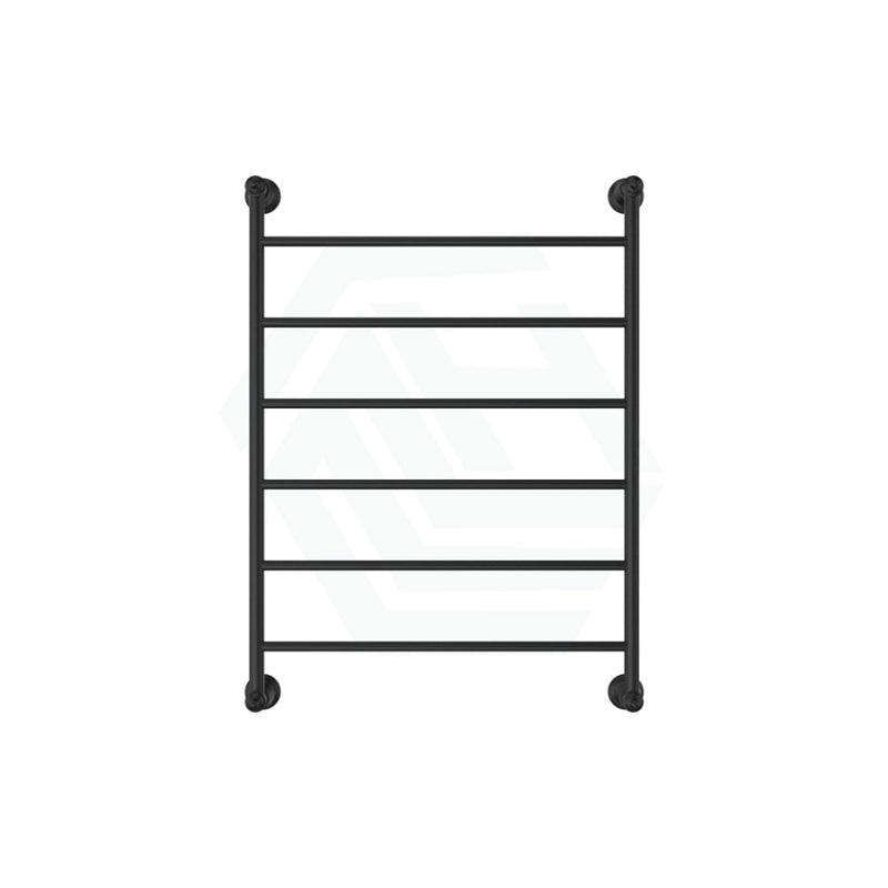 Fienza Lillian Heated Towel Rail 600Mm 4/6/9 Bars Matt Black Rails