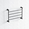 Fienza Lillian Heated Towel Rail 600Mm 4/6/9 Bars Matt Black Rails